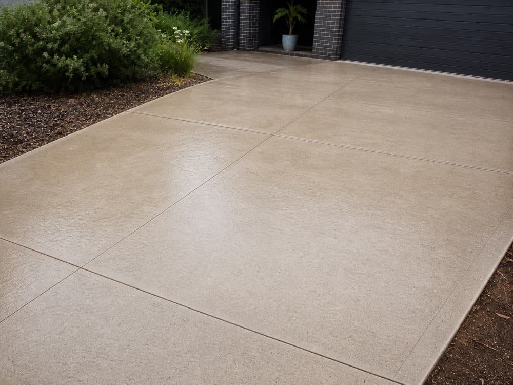 Concrete Driveway after cleaning